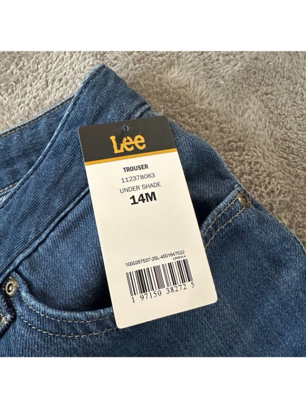 NWT Lee Wide Leg Trouser Jeans 100% Cotton 14 Regular - Picture 3 of 8